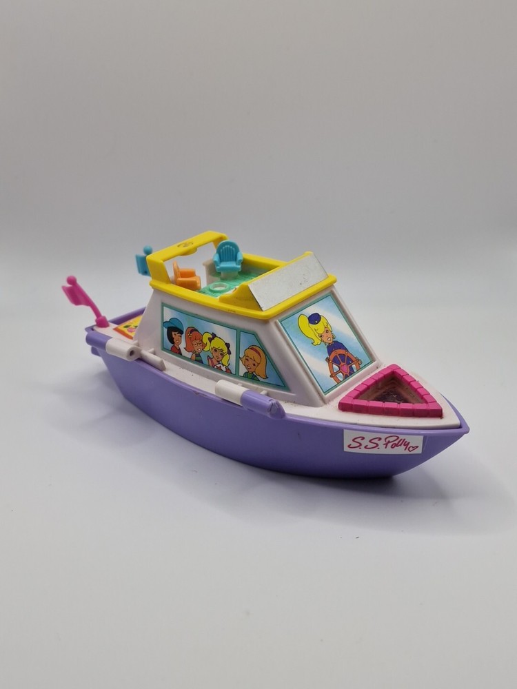 Vintage polly pocket fun cruise part replacement boat  1997 Play Set Only
