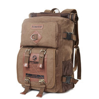 Koolertron Vintage Canvas Laptop Backpack Travel Rucksack Handbag Camping Backpa Koolertron Vintage Canvas Laptop Backpack Travel Rucksack Handbag Camping Backpa