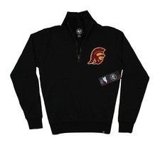 '47 USC Trojans Sportstyle Quarter Zip Sweater Men's sz S Small Black
