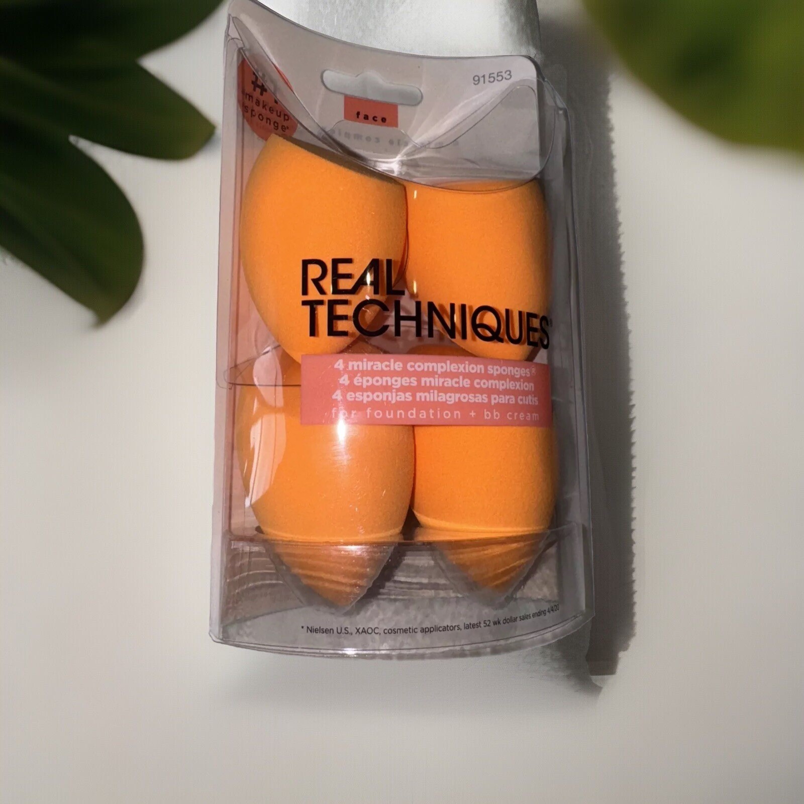 Real Techniques, 4 Miracle Complexion Sponges, # 1 makeup Sponge, Sale