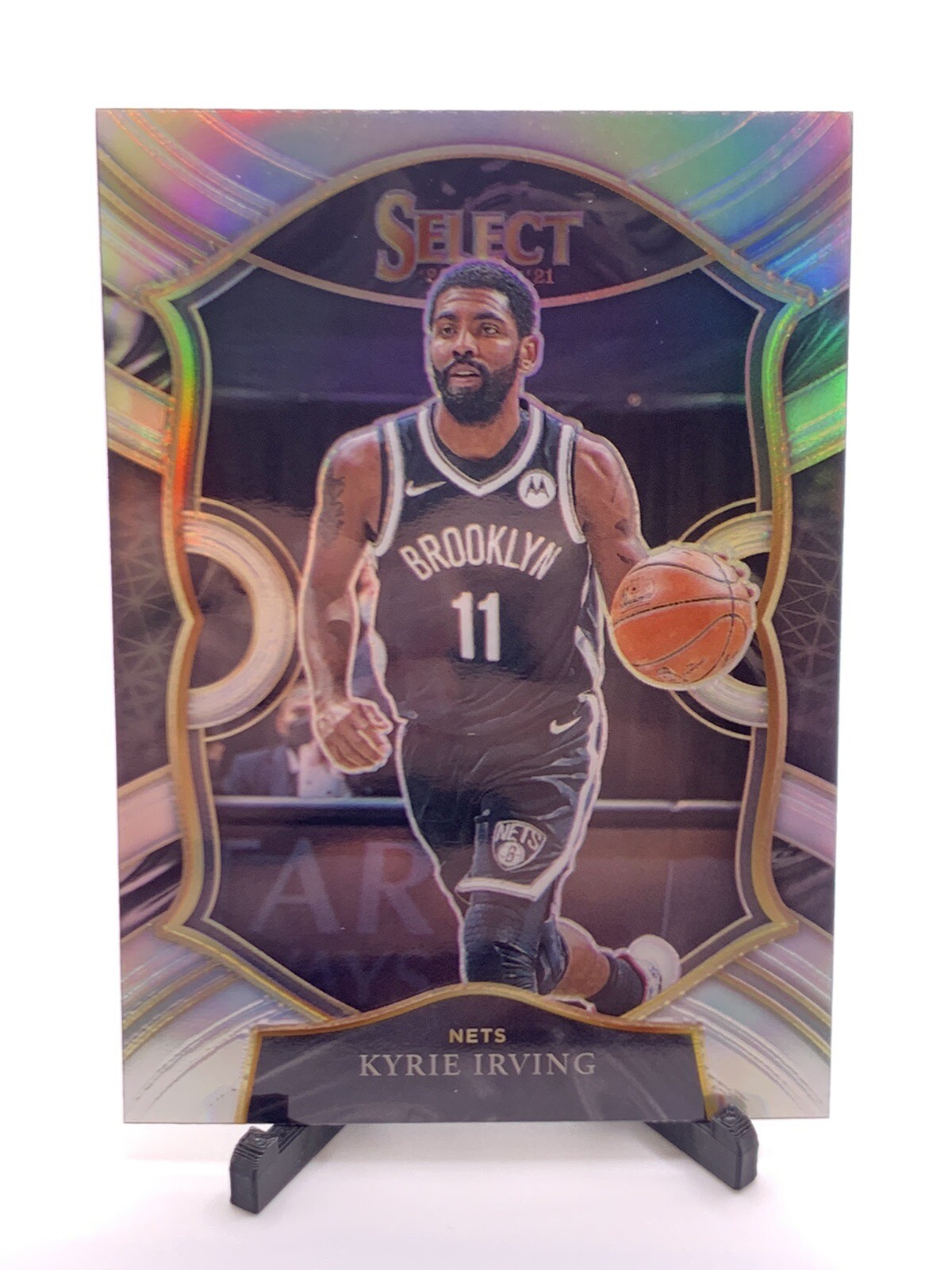 2020-21 Panini Select Concourse Silver Prizm Kyrie Irving #42 Brooklyn Nets 