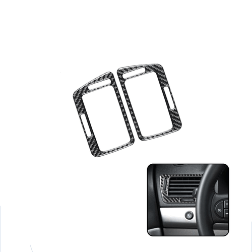 Black Carbon Fiber Vent Panel Stickers Trim For Chevrolet COBALT 2005-10 - Picture 2 of 12