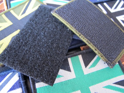 Union Jack Patch MTP TRF Hook and Loop Patch Subdued Green Military Tactical - Foto 4 di 4
