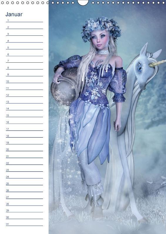 Thumbnail - Andrea Tiettje | Mädchen Manga Style (wandkalender Immerwährend Din A3