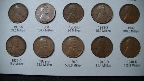 JUEGO DE CENTAVOS DE TRIGO LINCOLN LOTE 85 MONEDAS 1909 VDB A 1940 EXCEPCIONAL FALTA 5 - Imagen 10 de 19