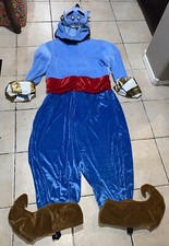 Rare Disney Store Adult Aladdin GENIE Costume Plush-Size Large Halloween