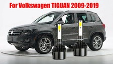 Led For Vw Tiguan 2009-2019 Headlight Kit H7 6000k White Cree Bulbs Low Beam