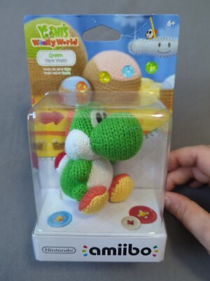 NINTENDO YOSHIS WOOLLY WORLD GREEN YARN YOSHI AMIIBO-SHIPS FROM USA W/TRACKING#!
