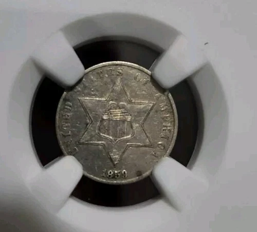 USA! NGC Graded 1859 3 Cent Trime Silver coin In XF45 Grade! Low Mintage!