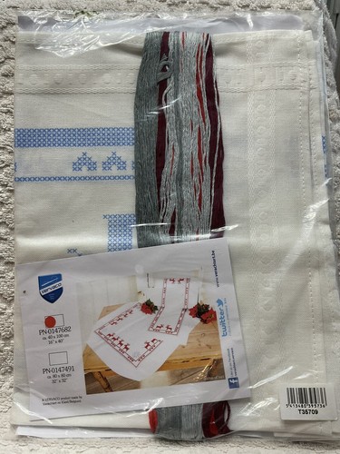 Vervaco Table Runner, Scandinavian Reindeer Cross Stitch Kit - Picture 2 of 2