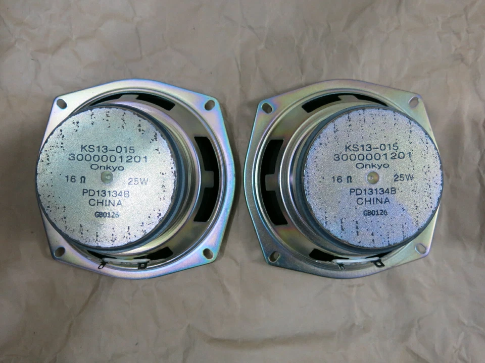 1 par de altavoces de rango completo de 5" ONKYO 16 ohmios (para amplificador de tubo EL-84.6V6) Foto 3 de 4