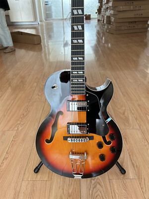 Byrdland Jazz Electric Guitar Sunburst Body HPL Fretboard Taiiece Bridge 2H