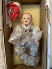 ASHTON DRAKE GALLERIES BASEBALL UNIFORM MICHAEL PORECELAIN DOLL IN BOX #92401