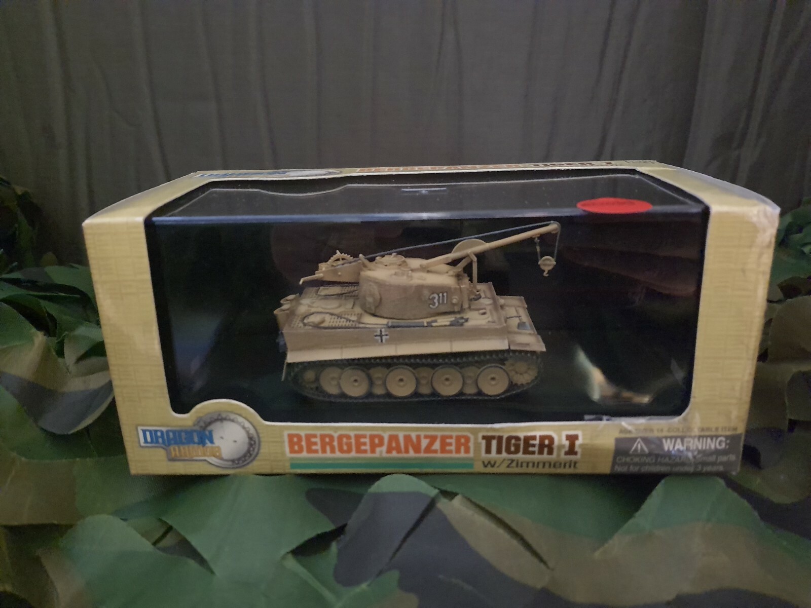 Bergepanzer Tiger I Zimmerit pour diorama militaire de la campagne d'Italie 1944