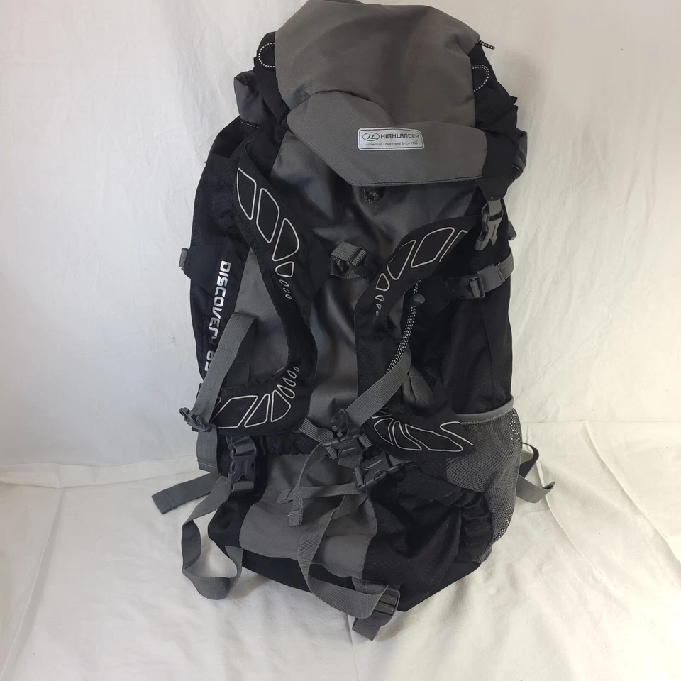 Highlander Discovery 65L Mochila Mochila Senderismo Bolsa Ajustable, Cubierta para Lluvia Foto 4 de 4