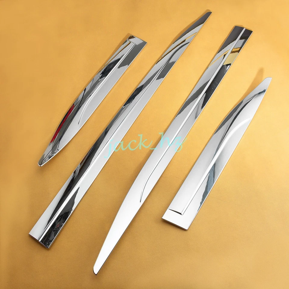 Para Mitsubishi Pajero Montero Sport 2016+ 3 puertas cromadas carrocería moldura lateral cubierta Foto 2 de 4