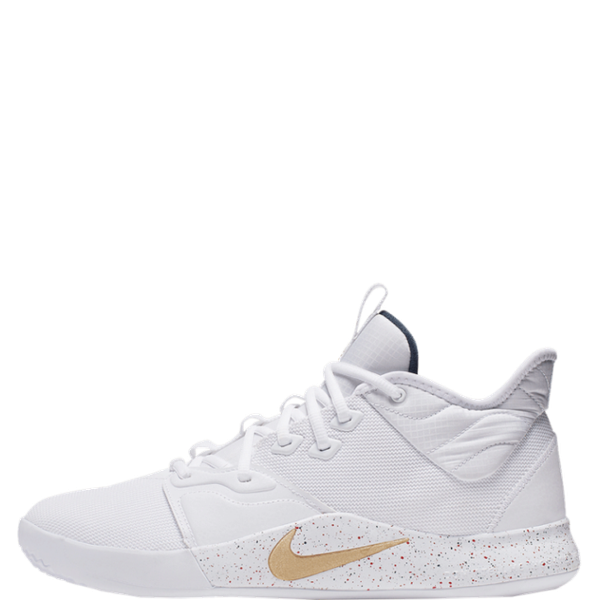 nike pg 3 white gold navy