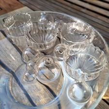 4 x Schwimmschalen Transparent Dekokugel + 12...