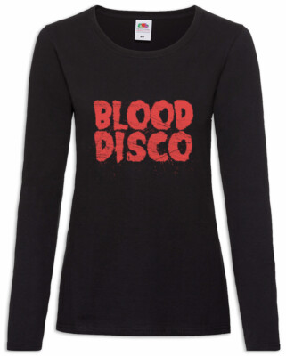 Blood Disco Damen Langarm T-Shirt Glow Wrestling Film Zoya Blut Symbol Show Logo