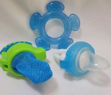 Munchkin Silicone Mesh Fresh Food Feeders Teething Ring - Baby Weaning Set