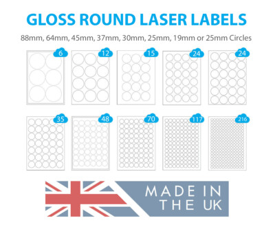 gloss labels for laser printer