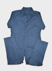 Vintage Coveralls Mens 44 Navy Short Sleeve Mechanic Jumpsuit Navy Red Kap USA