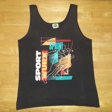 Vintage 90s Sport Wurx Sprint Power Running Tank Top Shirt Muscle Beach Adult XL