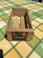 Napa Valley Wood Cassette Tape Holder Crate Box Holds 12 Cassettes Dragon USA