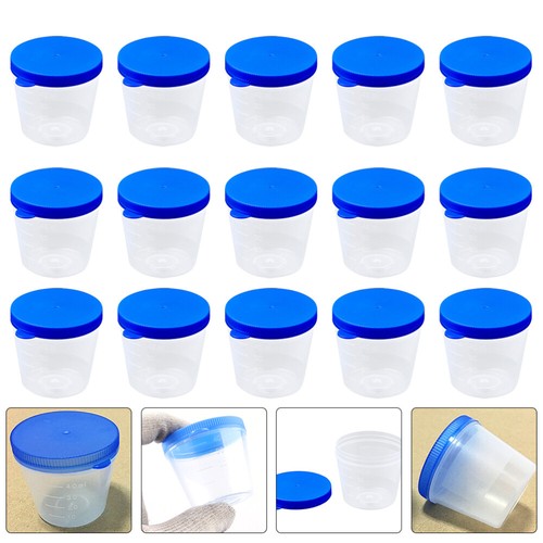 100-pcs-beaker-container-medical-sample-specimen-cups-with-lids-ebay