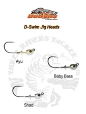 Dobyns D-Swim Swimbait Jigheads Heavy Hook 4 Barb Keeper - Choose Size / Color