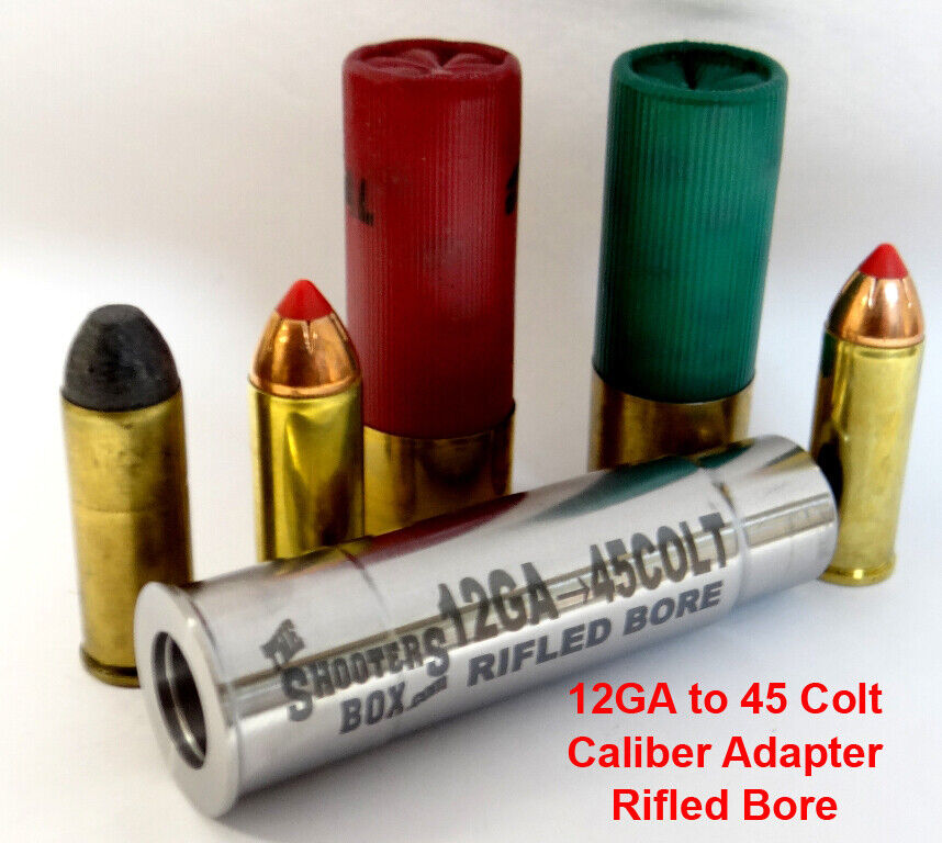 Quality inspection 12GA to 45 COLT RIFLED Shotgun Chamber Adapter Stain - Time sale Reducer
