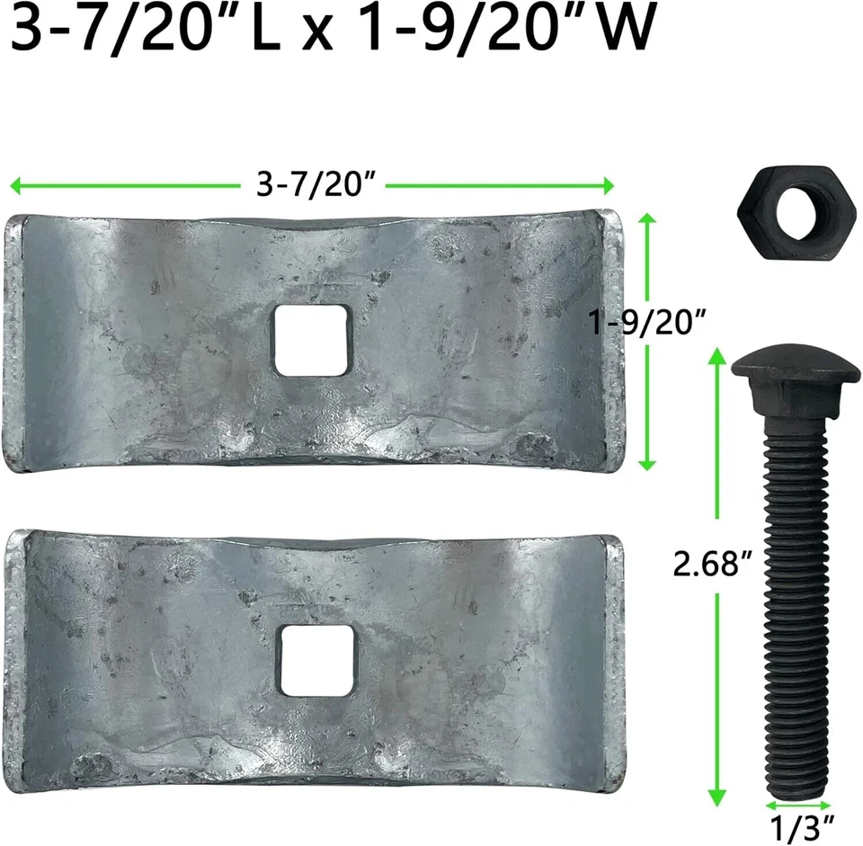 Juego de 8 abrazaderas de panel de perrera para perros abrazaderas de panel de valla de enlace de cadena grandes resistentes Foto 3 de 4