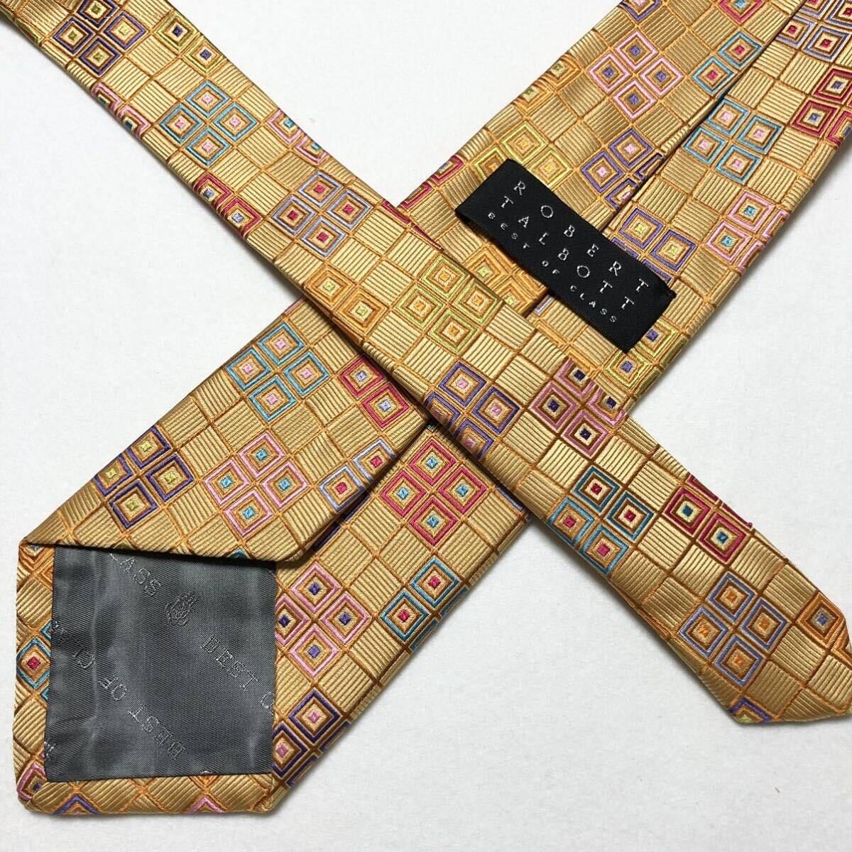 Robert Talbott Authentic Necktie Tie Lattice Chec… - image 4