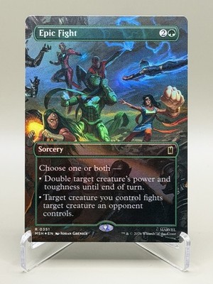 Epic Fight (Borderless) - Marvel Super Heroes (MSH) Foil
