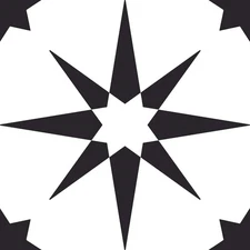 FloorPops FP2948 Altair Peel & Stick Floor Tiles, Black