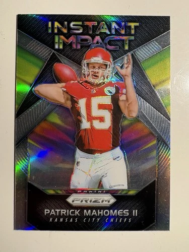 2017 Panini Prizm Patrick Mahomes Instant Impact #8 Chiefs Mahomes 2017 Rookie