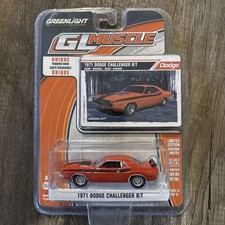 2015 Greenlight GL Muscle 1971 Dodge HEMI Challenger R/T 1:64 New 1-Owner Orange