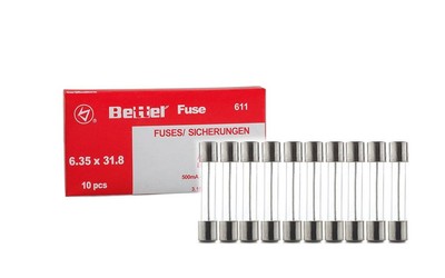 10x Feinsicherung Glas Sicherung 6,3x32mm F Glassicherung flink G-Sicherung 250V