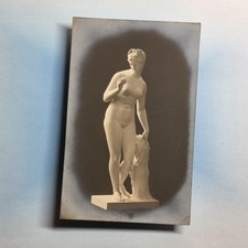 Sculpture Postcard C1910 Real Photo Venus With The Apple Bertel Thorvalsden