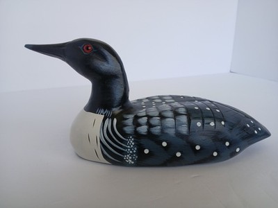 Wooden Loon Decor / Decoy 9in X 5in