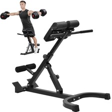 Fitness Hyper Back Extension Bench - Roman Chair, Rated 330 LB
