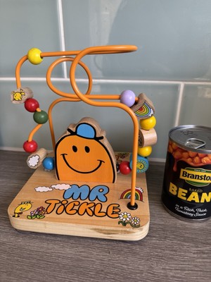 Thoip Mr Men Little Miss Mr Tickle Holz Aktivität Kind Abakus Perlen Labyrinth Spielzeug