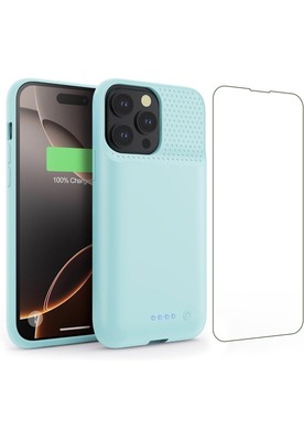 Akku Hülle für iPhone 16 Pro Max, Leistungsstark 8600mah Ultra-Slim Tragbar Erweitert