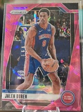 2024-25 Panini Prizm - Jalen Duren #20 Pink Ice Prizm Detroit Pistons 