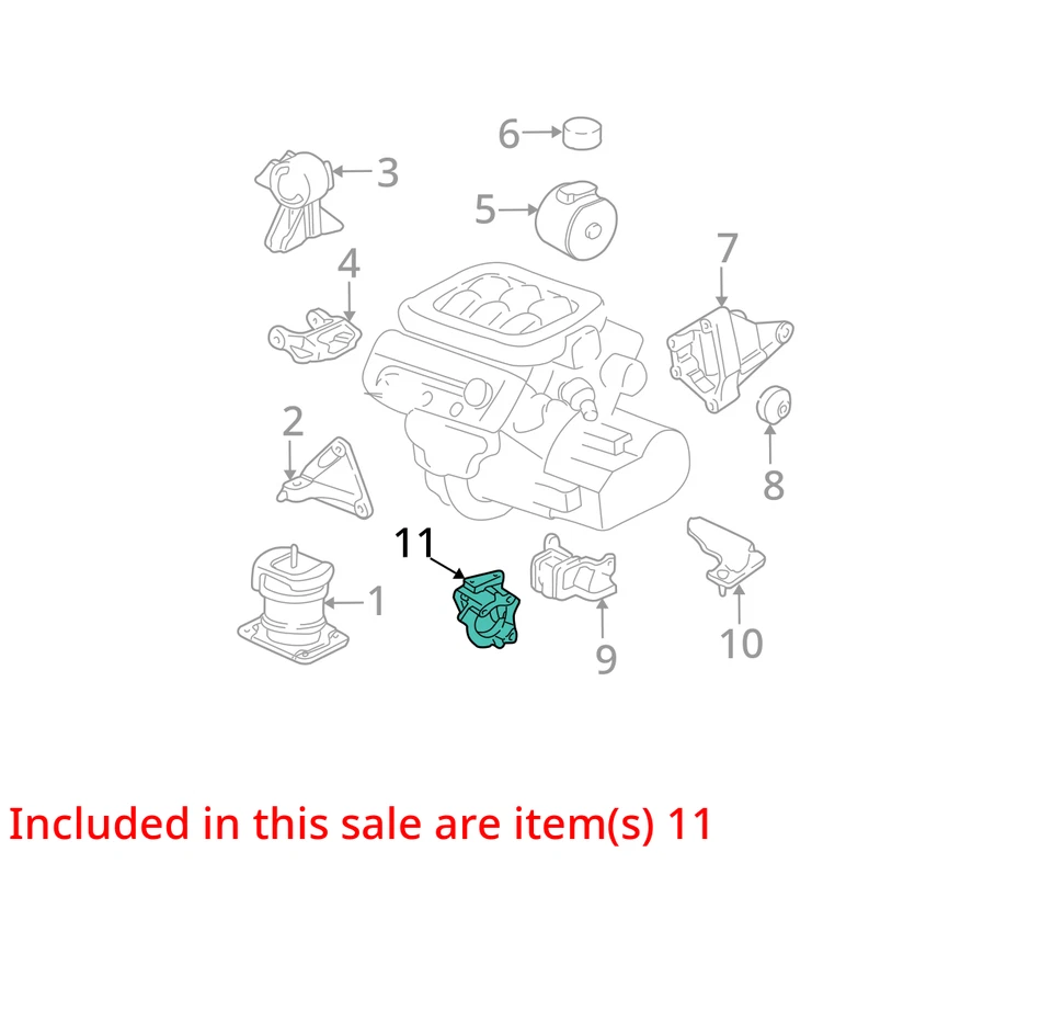 Кронштейн крепления двигателя 05 08 Honda Accord PILOT Acura TL RL RCA ГРМ V6 3.0 3.5 - Изображение 3 из 4