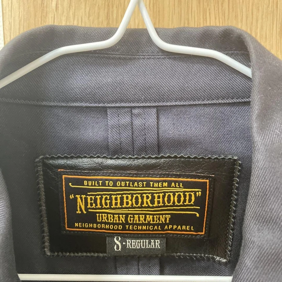 Uma beleza muito rara! Jaqueta dupla vizinhança azul escuro P - Imagem 2 de 4