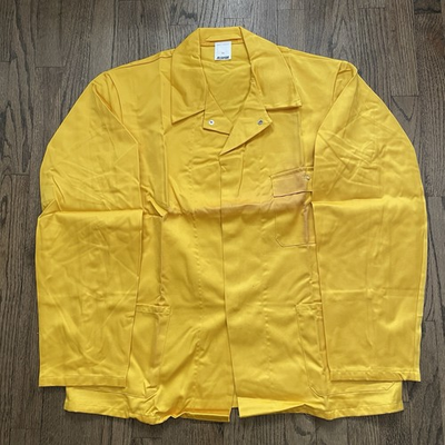 #ad NOS Vintage 90’s Belgian Lightweight Yellow Chore Coat Jacket Men’s XL European $29.99