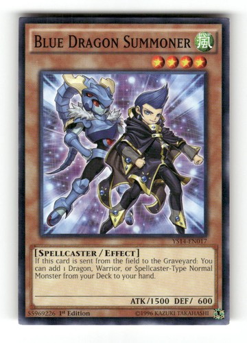 Blue Dragon Summoner YS14-EN017 YuGiOh Super Starter: Space-Time Showdown card