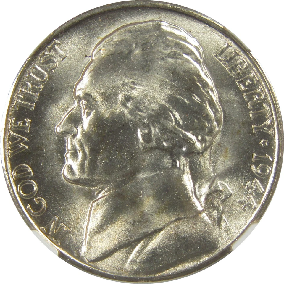 1944 S Jefferson Nickel MS 67 NGC Silver Bag Fragment SKU:I20332 - Image 3 of 4