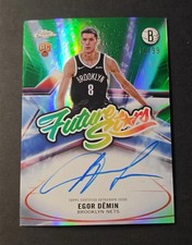 2025-26 Topps Chrome Egor Demin #FS-ED Future Stars RC Auto Green 14/99